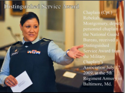 Distinguished Service Award-Chaplain Montgomery